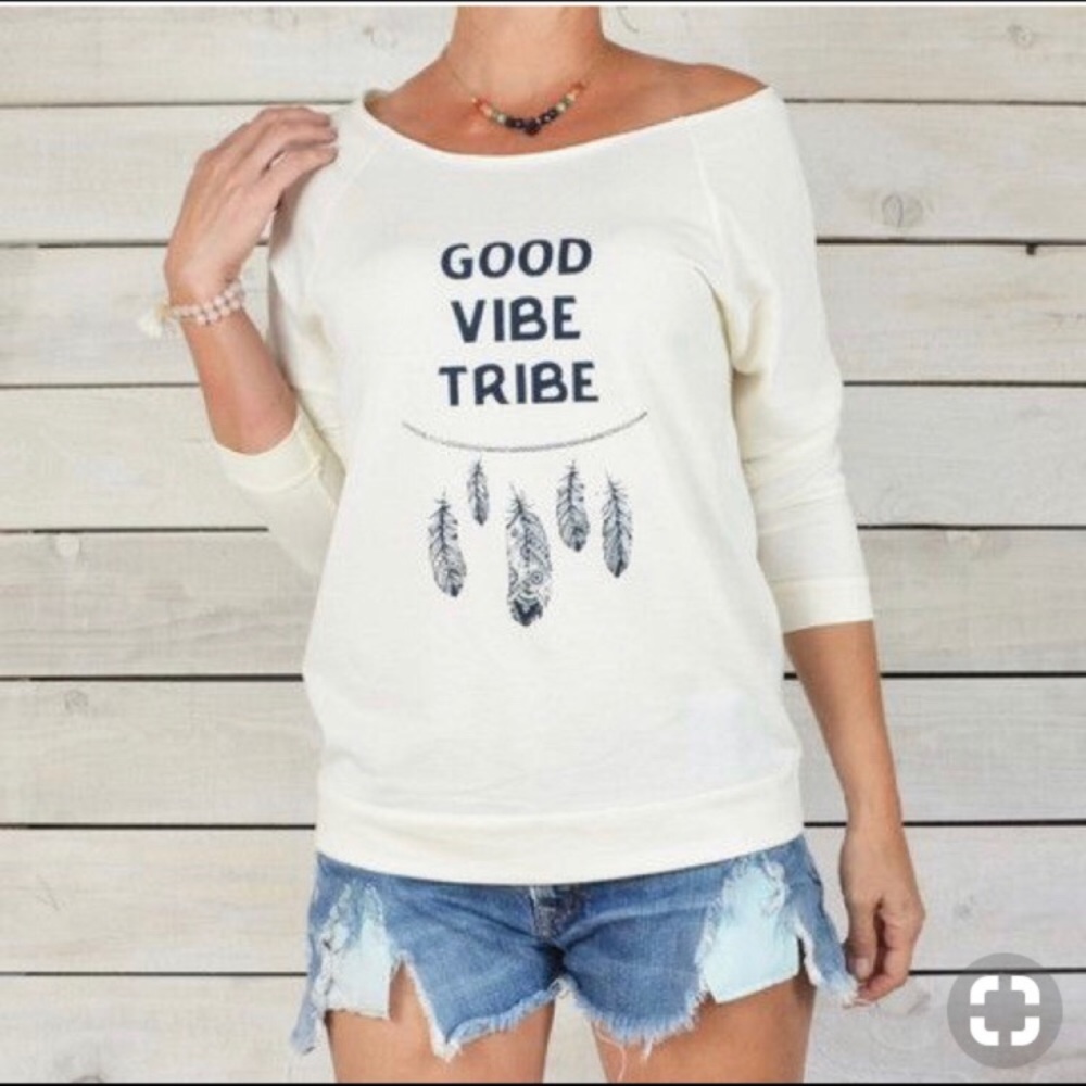 🌸Super Love Tees Good Vibe Tribe Graphic tee